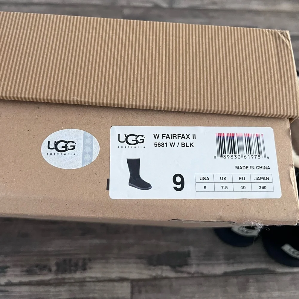 Used Black Uggs - Picture 2 of 3